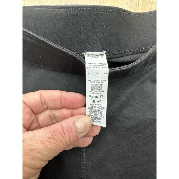 Nike Sportswear Womens Swoosh Logo Leggings Tight Mid Rise Black Small Compress - Picture 2 of 6